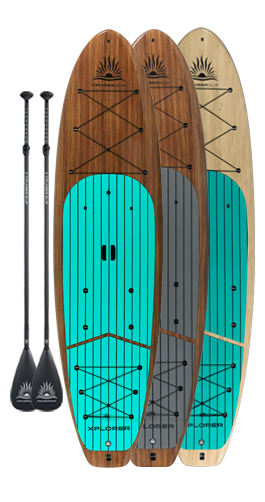 Two XPLORER Woody Paddle Board Packages By Cruiser SUP®