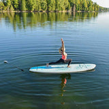 woman doing yoga on a Cruiser SUP® stand up paddle board - Yoga Mat