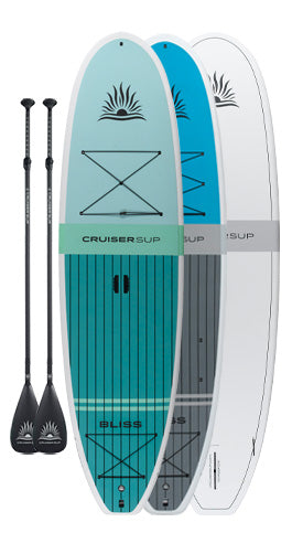 Two BLISS Classic Wood / Carbon Paddle Board Package By Cruiser SUP®