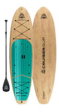 Xplorer 10'6 Light Wood/Striped Teal Pad