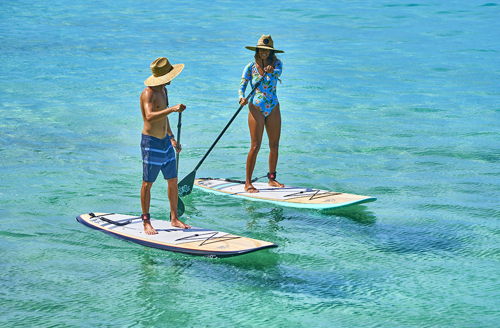 Two BLEND LE Wood / Carbon Paddle Board Package By Cruiser SUP®