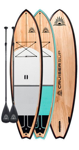 Two 2026 Cruiser SUP ® Escape LE Wood/Carbon Ultra-Lite Board Package