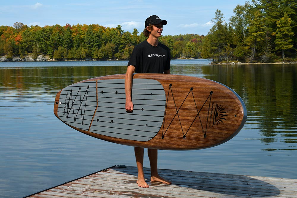 Quality Board Hard - Cruiser Paddle Premium SUP® Shell XPLORER Woody