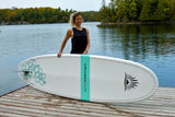 woman carrying a Cruiser SUP® stand up paddle board - Bliss Classic