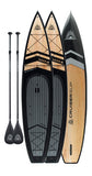 Two V-MAX LE 12'6" Touring Wood/Carbon Paddle Board Package By Cruiser SUP®