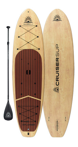 Cruiser SUP® XPLORER Premium Quality Hard Woody Board - Paddle Shell