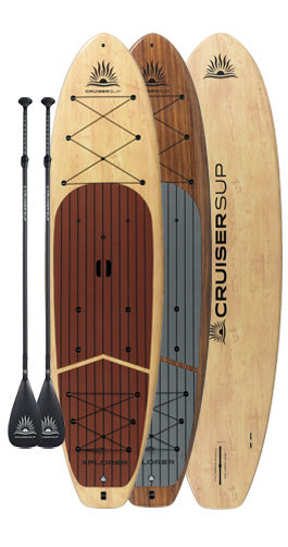 Two XPLORER Woody Paddle Board Packages By Cruiser SUP®